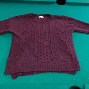 Knitted sweater burgundy